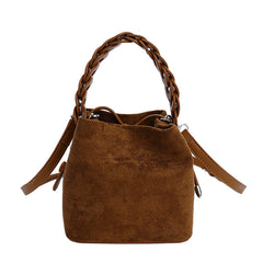 Korean Ins Matte Stitching Premium Affordable Luxury Fashion Suede Crossbody Bag