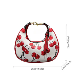 Stitching Soft Leather Hobos Cute Simple Shoulder Crossbody Bag