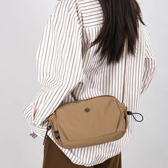 Lightweight Nylon Fashionable Simple Versatile Casual Multi-layer Shoulder Travel Crossbody Bag For Women