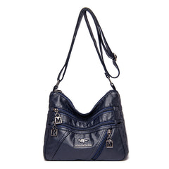 Autumn And Winter New Fashion Middle-aged Women's Shoulder Bag Double Layer Large Capacity