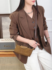 Corticbagal Women's Spliced Casual Crossbody Bag