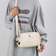 Lightweight Nylon Fashionable Simple Versatile Casual Multi-layer Shoulder Travel Crossbody Bag For Women